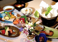 季節の会席コース